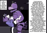 anal anal_penetration anthro casual_sex duo erection genitals humor machine male male/male male_penetrated male_penetrating male_penetrating_male penetration penis purple_body sex text tl;dr hunter-husky five_nights_at_freddy's freddy_fazbear's_pizzeria_simulator scottgames hunter_(hunter-husky) mr._hippo_(fnaf) animatronic canid canine canis domestic_dog husky mammal nordic_sled_dog robot spitz 2022 english_text hi_res