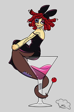 accessory alcohol apode beverage black_clothing black_dress bow_ribbon clothing container cosmopolitan cosplay costume cup curly_hair doll dress drinking_glass eyeshadow fabric female glass glass_container glass_cup green_eyes hair hair_accessory hair_bow hair_ribbon holidays lacey(pierogipie) legless makeup pincushion rag_doll_(toy) red_hair ribbons serpentine sitting solo split_form stitch_(sewing) yarn pierogipie glitch_productions halloween the_amazing_digital_circus lacey_(pierogipie) ragatha_(tadc) animate_inanimate draconcopode fabric_creature humanoid lamia living_doll reptile scalie snake 2:3 absurd_res hi_res