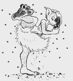 anthro big_pubes dirty dirty_feet feet female flies_for_smell foot_fetish hairy hairy_legs half-shaved_head hyper_pubes long_toenails nails one_leg_up partially_shaved_head pubes raised_leg solo stubble toenails toes no_razors tracy_cage_(character) arthropod equid equine fly_(animal) insect mammal hi_res monochrome
