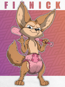 ageplay anthro baseball_bat bat_(object) big_ears bodily_fluids clothed clothing diaper diaper_only frilly frilly_clothing genital_fluids gesture hand_gesture infantilism male medium_truck middle_finger pose posing_for_picture roleplay solo topless truck unclean_diaper urine used_diaper van vehicle wearing_diaper wet_diaper wetting wetting_diaper f3lixc4tus disney zootopia finnick_(zootopia) canid canine fennec_fox fox mammal true_fox hi_res story story_in_description