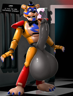 3_toes 4_fingers anthro asking asking_self balls barefoot big_balls big_penis black_nose blue_body blue_eyes bodily_fluids bodypaint bow_tie bracelet checkered checkered_floor claws clothing cum cum_on_penis dialogue doorway ellipsis erection face_paint fangs feet fingers genital_fluids genitals glistening glistening_balls glistening_genitalia glistening_penis grey_balls grey_penis hat headgear headwear huge_balls huge_penis humanoid_genitalia humanoid_penis hyper hyper_balls hyper_genitalia hyper_penis jewelry long_penis looking_down machine male multicolored_body multicolored_ears nude open_mouth orange_body orange_ears orgasm penis polygonal_speech_bubble presenting presenting_balls presenting_penis question question_mark restaurant rockstar round_ears sharp_teeth shoulder_guards solo speech_bubble spiked_bracelet spikes standing talking_to_self tan_body tan_ears teeth text thick_penis toe_claws toes top_hat vein veiny_penis what what_has_science_done yes-no_question alluring_animatronics five_nights_at_freddy's five_nights_at_freddy's:_security_breach scottgames steel_wool_studios glamrock_freddy animatronic bear mammal robot 2021 absurd_res digital_drawing_(artwork) digital_media_(artwork) english_text hi_res
