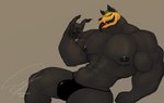 anthro areola clothed clothing for_a_head male muscular muscular_male nipples pumpkin_head simple_background solo topless entitropy jacko_wolfgang_(entitropy) object_head absurd_res digital_media_(artwork) hi_res shaded