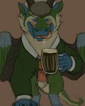 alcohol beer beverage drinking drunk erection feral fluffy genitals male penis solo substance_intoxication tail tahoma mythology tahoma_(evergreendrgn) dragon mythological_creature mythological_scalie scalie 4:5 hi_res sketch