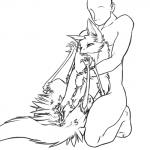 bestiality duo female female_on_human feral fingering from_behind_position genitals human_on_feral interspecies legs_up male male/female male_on_feral nude pussy sex vaginal vaginal_fingering sildre mallory_(sildre) avian human mammal 1:1 2014 monochrome sketch