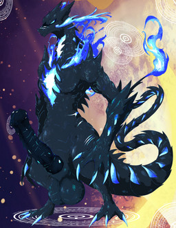 3_toes 4_fingers animal_genitalia animal_penis anthro balls belly biceps big_balls big_penis big_sheath black_body black_scales blue_claws blue_eyes blue_fire claws colored_fire equine_genitalia equine_penis erection facial_scar fangs feet finger_claws fingers fire fire_from_mouth flaming_hair flaming_mane flaming_tail genitals glowing glowing_claws glowing_eyes glowing_scar long_tail looking_at_viewer looking_down looking_down_at_viewer male markings muscular muscular_anthro muscular_male nude nude_male pecs penile_spines penis pseudo_hair pseudo_mane scales scar sheath snout snout_scar solo spikes spikes_(anatomy) spines tail teeth toe_claws toes vein veiny_penis wide_hips shadowsoulful mythology nintendo pokemon fan_character charizard dragon generation_1_pokemon generation_8_pokemon gigantamax_charizard gigantamax_pokemon lizard mythological_creature mythological_scalie pokemon_(species) reptile scalie 2026 absurd_res hi_res