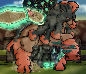 animal_genitalia animal_penis anthro arms_tied bdsm belly_riding bestiality big_breasts big_butt big_nipples big_penis big_tail bodily_fluids bondage bound branded branding breasts bridle brown_body brown_fur butt cervical_penetration cervix chest_tattoo colored_cum cum cum_in_uterus cum_in_vagina cum_inflation cum_inside cumflated_belly cumshot dominant duo ejaculation equine_genitalia equine_penis erection excessive_cum excessive_genital_fluids eyeshadow fangs female female_on_feral feral flared_penis freckled_face freckled_legs freckled_thighs freckles fur gag gagged genital_fluids genitals glowing glowing_eyes glowing_genitalia glowing_nipples green_body green_hair green_nipples green_skin green_vulva hair hands_behind_back hanging_breasts heart_symbol huge_breasts huge_penis huge_thighs impregnation impregnation_view inflation internal internal_vaginal interspecies larger_dom legs_tied lipstick looking_pleasured makeup male male/female medial_ring mottled mottled_genitalia mottled_penis multicolored_penis musk musky_body musky_breasts musky_cum nipples nude overweight overweight_female ovum ovum_with_heart penetration penis pink_eyes pokephilia sharp_teeth size_difference slightly_chubby slightly_chubby_female smaller_female sperm_cell tail tattoo teal_insides teeth text thick_tail thick_thighs two_tone_penis unusual_bodily_fluids unusual_cum unusual_genital_fluids uterus vaginal vaginal_penetration vulva wide_hips yellow_cum mistyy_dark_story_(artist) nintendo pokemon sall_(mistyy_draws) alien alien_humanoid generation_7_pokemon humanoid mudsdale pokemon_(species) english_text hi_res