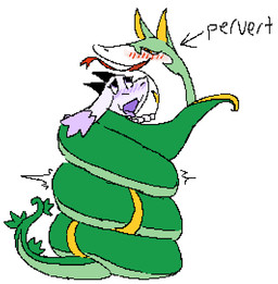 ambiguous_gender blush coiling duo female forked_tongue horn long_ears tail tongue tongue_out lilacfluffygoat nintendo pokemon lilac_(lilacfluffygoat) boss_monster_(undertale) bovid caprine generation_5_pokemon goat mammal pokemon_(species) reptile scalie serperior snake aliasing binary_drawing digital_drawing_(artwork) digital_media_(artwork)