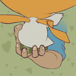 5_fingers ambiguous_gender butt chibi clothed clothing duo fingers green_background hand_on_butt heart_symbol not_furry rear_view simple_background solo_focus squeezing white_body white_skin inkune nintendo pokemon generation_3_pokemon human humanoid jirachi legendary_pokemon mammal pokemon_(species) 2020 digital_media_(artwork) low_res