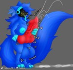 3_toes 4_fingers animal_genitalia animal_penis anthro balls big_balls big_breasts big_penis blue_body blue_fur blue_hair blush blush_lines bodily_fluids breast_squish breasts canine_genitalia canine_penis cum ejaculation erect_nipples excessive_cum excessive_genital_fluids feet fingers fur genital_fluids genitals gynomorph hair hand_on_hip hand_on_penis huge_balls huge_breasts huge_penis hyper hyper_balls hyper_breasts hyper_genitalia hyper_penis inner_ear_fluff intersex knot long_hair long_tail looking_pleasured machine masturbation moan motion_blur motion_onomatopoeia nipples one_eye_closed onomatopoeia open_mouth penis protogen_visor simple_background solo sound_effects squish standing stroking_penis sweat sweatdrop tail text thick_thighs toes tongue tongue_out tuft vein veiny_penis wink sokoyo_owo starry_(sokoyo_owo) mammal protogen hi_res