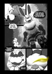 antennae_(anatomy) anthro claws dialogue fart fart_fetish fart_sniffing flower male map nude nude_anthro nude_male plant scent sniffing solo speech_bubble text thought_bubble soomir hectar_(soomir) arthropod bee hymenopteran insect absurd_res comic english_text hi_res