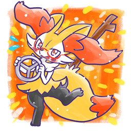 ambiguous_anthro ambiguous_gender anthro big_tail biped blush blush_stickers bodily_fluids border cute_fangs digitigrade dipstick_tail eyewear fangs featureless_crotch flying_sweatdrops front_view glasses looking_at_viewer markings object_in_tail on_one_leg open_mouth simple_background snout solo standing steering_wheel stick stick_in_tail sweat sweatdrop tail tail_markings teeth wearing_glasses white_border annyui0611 nintendo pokemon braixen canid generation_6_pokemon mammal pokemon_(species) 1:1 2024 digital_drawing_(artwork) digital_media_(artwork) full-length_portrait hi_res portrait