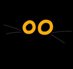 ambiguous_gender armless black_body empty_eyes misleading_thumbnail mouthless orange_eyes silly simple_background sitting solo stick_legs tail toony transparent_background whiskers gooblie_2 domestic_cat felid feline felis mammal alpha_channel low_res