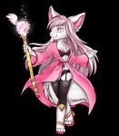 bioluminescence clothing female glowing magical_girl_outfit staff sashatf eira_frost canid canine fennec_fox fox mammal true_fox hi_res