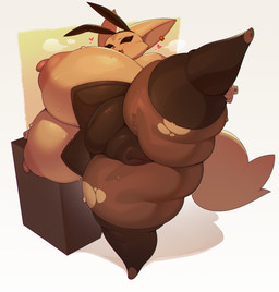 anthro areola belly big_areola big_breasts big_butt biped black_eyes bodily_fluids breasts breath bunny_costume butt camel_toe clothed clothing costume cuffs_(clothing) curvy_figure ear_piercing fake_ears fake_rabbit_ears female fingers flexible fur heart_symbol hollow_eyes huge_breasts huge_butt huge_thighs hyper hyper_breasts legwear looking_at_viewer navel navel_outline nipples non-mammal_nipples one_leg_up open_mouth open_smile overweight overweight_female piercing raised_leg simple_background smile solo splits spread_legs spreading standing stockings sweat thick_thighs toeless_legwear toeless_thigh_highs torn_clothing torn_legwear torn_stockings vertical_splits voluptuous voluptuous_female berseepon09 aggretsuko sanrio fenneko canid canine fennec_fox fox mammal true_fox hi_res