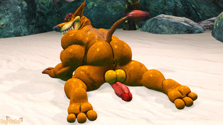 all_fours anthro anus backsack balls beach biceps big_balls big_butt big_muscles big_penis brown_eyes brown_hair bubble_butt butt deltoids erection evil_grin eyebrows feet fur genitals grin hair humanoid_genitalia humanoid_penis inviting inviting_to_sex kneeling male muscular muscular_anthro muscular_arms muscular_male nude orange_body orange_fur penis penis_backwards perineum presenting presenting_hindquarters raised_tail rear_view sharp_teeth smile soles solo spread_legs spreading submissive submissive_anthro submissive_male tail tail_tuft tan_body tan_fur teeth thick_eyebrows toes triceps tuft vein veiny_penis yellow_sclera roythepichu activision crash_bandicoot_(series) tiny_tiger dasyuromorph mammal marsupial recently_extinct_species thylacine 16:9 2025 3d_(artwork) digital_media_(artwork) source_filmmaker_(artwork) widescreen