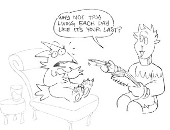 3_toes 4_fingers anthro chair claws clothed clothed_anthro clothed_female clothing container cup dialogue duo eyelashes feet female female_anthro fingers fur furniture hair holding_note_pad holding_writing_utensil note_pad on_chair open_mouth pawpads simple_background sitting sitting_on_chair speech_bubble table tail talking_to_another teeth text therapist therapy toe_claws toes white_background twistcmyk twist_(twistcmyk) canid canine canis domestic_dog mammal 2025 digital_drawing_(artwork) digital_media_(artwork) english_text hi_res monochrome