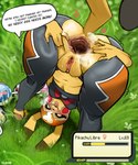 5:6 ahegao anal anal_beads anal_penetration anthro anus big_anus big_butt blush bodily_fluids bottomwear butt clothing cosplay_pikachu_(character) cosplay_pikachu_(costume) female fur gaping gaping_anus generation_1_pokemon genitals hi_res latex latex_clothing legwear looking_at_viewer looking_back looking_back_at_viewer looking_pleasured mjeow nintendo nude penetration pikachu pikachu_libre pokeball pokeball_anal_beads pokeball_sex_toy pokemon pokemon_(species) presenting presenting_anus pussy sex sex_toy smile smiling_at_viewer smug smug_face solo spread_anus spread_legs spreading steam sweat text tight_bottomwear tight_clothing tights