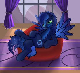 bedroom_eyes crossed_legs dark derg_astar furniture looking_at_viewer male narrowed_eyes seductive sitting sofa solo wings darekunslaad hasbro my_little_pony mythology equid equine mammal mythological_creature mythological_equine pegasus shaded simple_shading