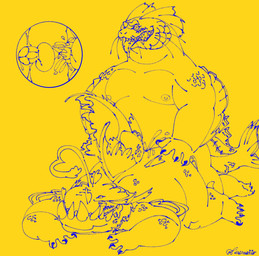anal anal_penetration anthro anthro_on_anthro anthro_penetrated anthro_penetrating anthro_penetrating_anthro anthrofied balls blush bodily_fluids claws cum cum_drip cum_in_ass cum_inside cutaway doggystyle dripping duo ejaculation fin from_behind_position genital_fluids genitals half-closed_eyes hand_on_butt humanoid_genitalia humanoid_penis interspecies kneeling looking_pleasured lying male male/male male_penetrated male_penetrating male_penetrating_male multi_eye musclegut muscular narrowed_eyes nipples nude on_front open_mouth penetration penis scales sex sharp_teeth simple_background slightly_chubby slightly_chubby_anthro slightly_chubby_male smile tail teeth tongue tongue_out underbite whiskers fuyukiik creatures_of_sonaria roblox alien aquatic fish gholbini malupiscis hi_res monochrome