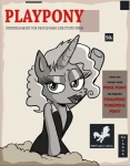 clothed clothed_feral clothing dress female feral fictional_magazine_cover horn humor magazine porn_cover porn_magazine pornography pun solo text hotdiggedydemon hasbro my_little_pony mythology playboy equid equine mammal mythological_creature mythological_equine unicorn cover english_text magazine_cover