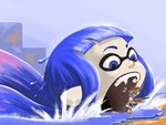 blue_eyes blue_hair fangs female female_pred hair imminent_vore macro male male_prey micro open_mouth oral_vore orange_hair pseudo_hair size_difference teeth tentacle_hair tentacles vore somiad nintendo splatoon inkling_boy inkling_girl animal_humanoid cephalopod cephalopod_humanoid coleoid decapodiform humanoid inkling marine marine_humanoid mollusk mollusk_humanoid squid squid_humanoid 4:3 digital_media_(artwork)