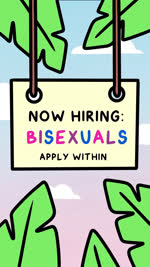 ambiguous_gender annoyed bisexual_pride_colors branch clipboard cloud dialogue duo eyewear feral glasses leaf lgbt_pride looking_at_viewer outside pride_colors questioning sky stated_bisexuality stated_sexuality text yelling queer_chameleon chameleon lizard reptile scalie 9:16 animated english_audio english_text hi_res sound subtitled voice_acted webm