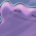 ambiguous_gender close-up eyes_closed not_furry outline pink_body silly smile solo zaikudo nintendo pokemon ditto_(pokemon) generation_1_pokemon pokemon_(species) 1:1 digital_media_(artwork) low_res