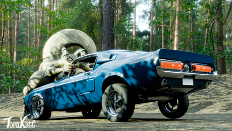 2_horns against_surface against_vehicle all_fours anthro arm_support big_breasts black_horn breasts car claws day destruction detailed_background female forest forest_background forward_arm_support green_body green_scales holding_vehicle horn nature nature_background nude nude_anthro nude_female outdoor_nudity outside plant raised_tail scales solo tail thick_tail tree vehicle vehicle_destruction torakatt77 vulgarvictor_(modeler) fallout microsoft mommyclaw_(vulgarvictor) deathclaw monster scalie 16:9 3d_(artwork) digital_media_(artwork) hi_res widescreen