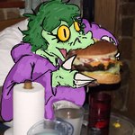 1:1 4_fingers aliasing anthro baryonyx burger cavemanon_studios claws clothing colored compression_artifacts detailed_background digital_media_(artwork) dinosaur draw_over faustanon female finger_claws fingers food green_body green_hair green_scales hair holding_burger holding_food holding_object hoodie i_wani_hug_that_gator meme olivia_halford photo_background photo_manipulation photography_(artwork) photomorph pupils reptile scales scalie slit_pupils snout solo spinosaurid theropod third-party_edit topwear yellow_eyes