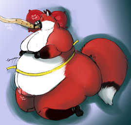 animal_genitalia animal_penis ankles_tied anthro bdsm belly big_belly big_butt big_moobs black_markings bodily_fluids bound buried_penis butt canine_genitalia canine_penis cheek_tuft cum dipstick_tail double_chin eating erection eyes_closed facial_tuft fat_arms feederism feeding_tube force_feeding forced fupa fur genital_fluids genitals gloves_(marking) hands_tied high-angle_view huge_belly huge_butt leaking_cum leg_markings lying male markings medical_instrument moobs morbidly_obese morbidly_obese_anthro morbidly_obese_male multicolored_body multicolored_fur muzzle_(object) muzzled nude obese obese_anthro obese_male on_side onomatopoeia overweight overweight_anthro overweight_male penis pillow red_body red_fur restraints rumbling_stomach scientific_instrument simple_background socks_(marking) solo sound_effects spreader_bar sweat tail tail_markings tape_measure text thick_thighs throbbing throbbing_penis tuft weight_gain white_body white_fur squeeeshie canid canine fox mammal 2013 digital_media_(artwork) hi_res