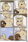 2:3 anthro base_three_layout beaver comic dialogue english_text equid equine female grid_layout hi_res horse lisa_(study_partners) male mammal regular_grid_layout rodent six_frame_grid six_frame_image study_partners text three_row_layout thunderouserections woody_(study_partners) young young_anthro