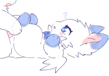 anthro biped blue_body blue_eyes blue_fur blush blush_stickers chest_tuft chibi dipstick_ears duo ear_markings feathered_wings feathers female female_feral female_focus female_on_anthro feral feral_focus fur fur_tuft genitals imminent_sex leg_markings looking_at_another male male/female male_anthro male_on_feral markings mostly_offscreen_anthro mostly_offscreen_character mostly_offscreen_male multicolored_body multicolored_ears multicolored_fur noseless oblivious paws penis pink_penis quadruped side_view socks_(marking) solo_focus tuft two_tone_body two_tone_fur white_body white_fur wings kirichiiii domestic_cat felid feline felis mammal 2024 digital_drawing_(artwork) digital_media_(artwork) flat_colors