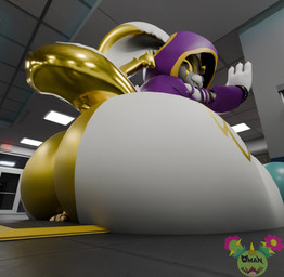 anthro big_butt butt butt_crush butt_focus butt_smother crush facesitting macro male male/male sitting sitting_on_another smothering thick_thighs wide_hips omananimations rochin1000_(modeler) the_prince hobkin humanoid 3d_(artwork) absurd_res digital_media_(artwork) hi_res
