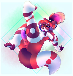 anthro anus balls blush erection eyebrows eyelashes fur genitals hair half-closed_eyes male markings multicolored_body narrowed_eyes nude penis red_hair solo tied_hair tribal tribal_markings vein kemotobi tobiki_(kemotobi) domestic_ferret mammal mustelid musteline true_musteline weasel 2015 hi_res