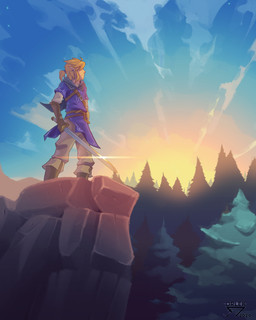 biped clothed clothing cloud hair holding_melee_weapon holding_object holding_sword holding_weapon humanoid_pointy_ears male melee_weapon not_furry plant pointy_ears solo sword tree weapon orlek breath_of_the_wild cc-by-nc-nd creative_commons nintendo the_legend_of_zelda link humanoid hylian 4:5 absurd_res hi_res