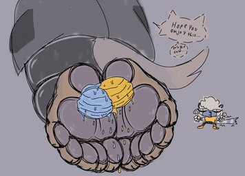 5_toes anthro barefoot blood bodily_fluids cutlery dessert dialogue duo feet female female/female female_anthro food food_fetish food_on_feet foot_fetish foot_focus heel_pad humanoid_feet ice_cream kitchen_utensils melting_ice_cream nosebleed pawpads plantigrade plantigrade_pawpads solo_focus spoon text toes tools coughju idw_publishing sega sonic_the_hedgehog_(comics) sonic_the_hedgehog_(idw) sonic_the_hedgehog_(series) tangle_the_lemur whisper_the_wolf canid canine canis lemur mammal primate ring-tailed_lemur strepsirrhine wolf 2025 english_text hi_res