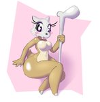 anthro blush bone breasts eyelashes featureless_breasts female glistening glistening_body glistening_eyes holding_object mask navel nude pink_background simple_background skull skull_mask solo tan_body thick_thighs bit-small nintendo pokemon cubone generation_1_pokemon pokemon_(species) colored hi_res shaded