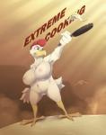 2013 avian beak big_breasts bird blue_eyes breasts cannibalism chicken egg english_text female frying_pan huge_breasts nipples non-mammal_breasts nude pussy solo spotty_the_cheetah standing talons text
Rating: Explicit
Score: 11
User: 9KyksuHehT
Date: October 27, 2013