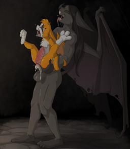 abdominal_bulge animal_genitalia animal_penis anthro anthro_on_anthro anthro_penetrated anthro_penetrating anthro_penetrating_anthro back_wings balls bat_wings big_penis big_wings biped black_body black_fur black_hair black_nose blood blood_from_vagina blood_in_pussy bodily_fluids chest_tuft claws countershade_face countershade_torso countershading cum cum_in_vagina cum_inside cum_splatter duo erection eyes_closed female female_anthro female_penetrated fleshlight_position forced fur genital_fluids genitals hair head_tuft holding_partner humanoid_genitalia humanoid_vulva inside larger_male leg_markings long_hair looking_pleasured male male/female male_anthro male_penetrating male_penetrating_female markings membrane_(anatomy) membranous_wings multicolored_body nude open_mouth orange_body orange_fur pain painful_penetration painful_vaginal pectoral_bulge penetration penile penile_penetration penile_spines penis penis_in_vagina penis_shaped_bulge plantigrade rape ridiculous_fit sex sharp_teeth side_view size_difference smaller_female socks_(marking) standing tail tail_coil tears tears_of_pain teeth toe_claws tongue tongue_out tuft two_tone_body vaginal vaginal_penetration vulva white_body white_countershading white_fur white_markings wings fuf dust:_an_elysian_tail fidget_(elysian_tail) nefarious_(nefariousmaximus) bat mammal nimbat 2019 hi_res story story_in_description