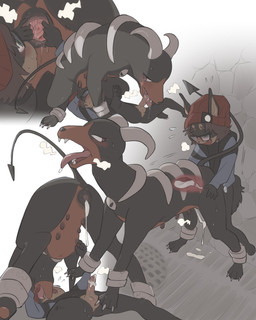 against_surface against_wall age_difference animal_genitalia animal_vulva anthro anthro_on_feral anthro_penetrating anthro_penetrating_feral bestiality black_body black_fur blush bodily_fluids canine_genitalia canine_vulva cervix clitoral_fossa cum cum_drip cum_from_vagina cum_in_uterus cum_in_vagina cum_inside doggystyle dripping drooling duo eyes_closed eyewear fellatio_from_feral female female_feral female_on_top female_penetrated feral feral_penetrated from_behind_position fur genital_fluids genitals glasses hand_on_another's_butt hand_on_butt hand_on_vulva horn internal internal_vaginal interspecies intraspecies intraspecies_bestiality larger_female larger_feral larger_penetrated leaking_cum looking_at_another looking_at_partner looking_back looking_back_at_another looking_back_at_partner looking_pleasured lying male male/female male_anthro male_on_feral male_penetrating male_penetrating_female multi_nipple nipples on_back on_top open_mouth orgasm penetration penile penile_penetration penis penis_in_vagina plump_labia pointed_tail pokephilia red_body red_fur saliva saliva_on_penis saliva_string sex shota size_difference smaller_anthro smaller_male spread_vulva spreading standing sweat tail_anus tongue tongue_out translucent translucent_body uterus vaginal vaginal_canal vaginal_penetration vulva young young_anthro young_male kinnni-chan nintendo pokemon dob_(kinnni-chan) canid canine generation_2_pokemon houndoom mammal pokemon_(species) 2022 4:5 absurd_res digital_drawing_(artwork) digital_media_(artwork) hi_res