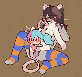 69_position age_difference anal anal_fingering anthro blush duo fellatio female female_fingering female_fingering_male femboy fingering hair long_hair looking_pleasured male male/female male_fingered older_femboy oral orgasm penile sex tail tail_pull winning_at_69 young conditional_dnp viotailed meru_(atinydom) mammal murid murine rat rodent hi_res