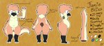 absurd_res anthro avian beak belly big_butt black_beak butt cheek_tuft describing_size describing_tail description english_text facial_tuft feather_hands feathers feet fluffy fluffy_tail flump_(artist) head_tuft heterochromia hi_res jamie_bliss_(flump) long_tail male model_sheet moobs navel neck_tuft nude prehensile_tail short simple_background slightly_chubby slightly_chubby_male solo tail talons text toes tuft wide_hips