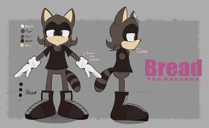 bread_the_raccoon clothing footwear gloves handwear male shoes simple_background simple_coloring solo breadinatoarts sega sonic_the_hedgehog_(series) fan_character mammal procyonid raccoon absurd_res hi_res model_sheet