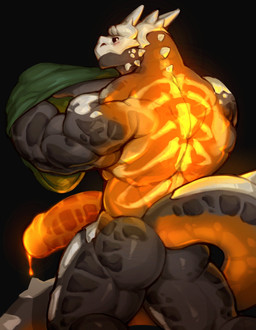 anthro back_muscles barazoku biceps big_butt big_muscles big_penis black_background blush bodily_fluids bone butt clothing deltoids dripping erection genital_fluids genitals glans glowing glowing_body glowing_genitalia glowing_penis glowing_precum horn huge_butt huge_muscles huge_penis humanoid_genitalia humanoid_penis kneeling looking_back male muscular muscular_anthro muscular_male nude penis precum precum_drip precum_string rear_view rib_cage scales shirt simple_background skeleton skull skull_head solo spikes spikes_(anatomy) thick_arms thick_penis thick_thighs topwear translucent translucent_body triceps undressing visible_skeleton mixterart mythology dragon mythological_creature mythological_scalie scalie wingless_dragon 2025 absurd_res hi_res