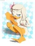 2022 3:4 4_fingers accessory aged_up anatid anseriform anthro areola auto_foot_lick avian barefoot barely_visible_genitalia barely_visible_pussy beak bird blue_eyes bow_(feature) bow_accessory bow_ribbon breast_grab breasts cleavage clothed clothing dated digital_media_(artwork) disney duck ducktales eyebrows eyelashes feet female fingers foot_fetish foot_focus foot_grab foot_lick foot_play genitals grin hair hair_accessory hair_bow hair_ribbon hand_on_breast hi_res licking medium_breasts membrane_(anatomy) navel nipples nude one_eye_closed open_mouth pink_areola pink_hair_bow pink_nipples pussy ribbons self_lick shintei simple_background smile solo toes tongue tongue_out webbed_feet webby_vanderquack white_body white_hair wink