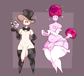 5_fingers armwear balls belly big_balls big_belly big_butt big_penis black_armwear black_bow_tie black_clothing black_elbow_gloves black_gloves black_handwear black_legwear black_stockings bow_tie brown_eyes butt clothed clothing curvy_figure elbow_gloves erection femboy fingerless_gloves fingers fungus genitals gesture glans glistening glistening_balls glistening_belly glistening_body glistening_butt glistening_genitalia glistening_penis glistening_skin glistening_thighs gloves handwear heart_gesture heart_pasties heart_symbol huge_thighs humanoid_genitalia humanoid_hands humanoid_penis legwear light_balls light_body light_penis light_skin male moobs mouthless multicolored_clothing mushroom mushroom_cap mushroom_tail navel nipple_tape nipples not_furry pasties pattern_clothing penis penis_size_difference pink_balls pink_body pink_glans pink_nipples pink_penis pink_skin pink_tail pseudo_hat purple_eyes saggy_balls simple_background siphon_(anatomy) slightly_chubby spots spotted_clothing standing stockings tail tan_glans tape text thick_thighs two_tone_clothing white_armwear white_clothing white_elbow_gloves white_gloves white_handwear white_legwear white_pasties white_stockings dozighost electronic_arts plants_vs._zombies popcap_games elemental_creature elemental_humanoid fungi_fauna fungi_humanoid humanoid magic-shroom mushroom_humanoid perfume-shroom 2024 artist_name colored digital_drawing_(artwork) digital_media_(artwork) english_text hi_res shaded signature watermark