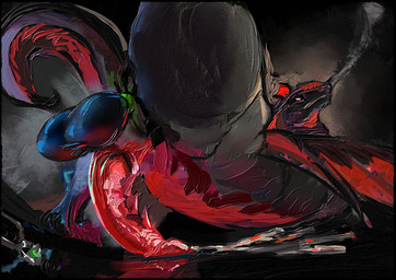 balls bandage big_balls big_penis bodily_fluids erection feral genital_fluids genitals male nude penile penis solo lostdragon01 mythology dragon mythological_creature mythological_scalie scalie digital_media_(artwork) hi_res