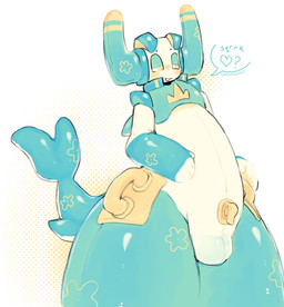 ambiguous_gender anthro big_butt butt eager floral_markings glistening glistening_body handle handles_on_hips horn inflatable looking_at_viewer markings null_bulge pool_toy tail thick_thighs valve_(mechanical) latexsword biograft_(phighting) animate_inanimate aquatic cetacean dolphin living_inflatable mammal oceanic_dolphin orca toothed_whale hi_res tagme