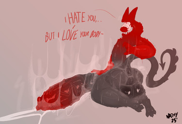 anthro anus balls big_penis bodily_fluids cum genital_fluids genitals huge_penis hyper hyper_genitalia hyper_penis male musk penis solo sweat nathyness hatred_(block_tales) hi_res