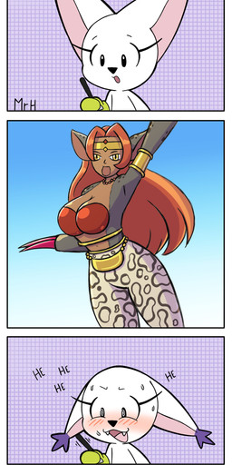anthro aroused aroused_face aroused_smile blush bodily_fluids breasts claws clothing eyelashes fanfic female fur gloves handwear jewelry laugh nervous nervous_smile nervous_sweat open_mouth parody smile solo sweat white_body white_fur mr_harinezumi bandai_namco digimon disney mei_lee_drawing_in_notebook pixar turning_red bianc_(el_senor_erizo) animal_humanoid beastmon cat_humanoid digimon_(species) felid felid_humanoid feline feline_humanoid gatomon humanoid mammal mammal_humanoid absurd_res hi_res